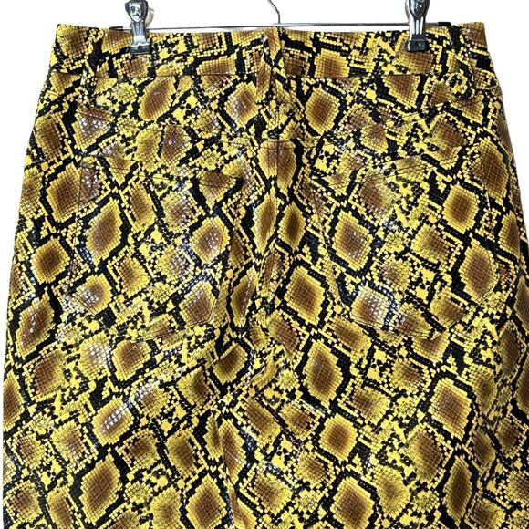 Good American 90's Icon Faux Snakeskin Pants High Waist Multi Women's 8/29 NWT - Picture 8 of 15
